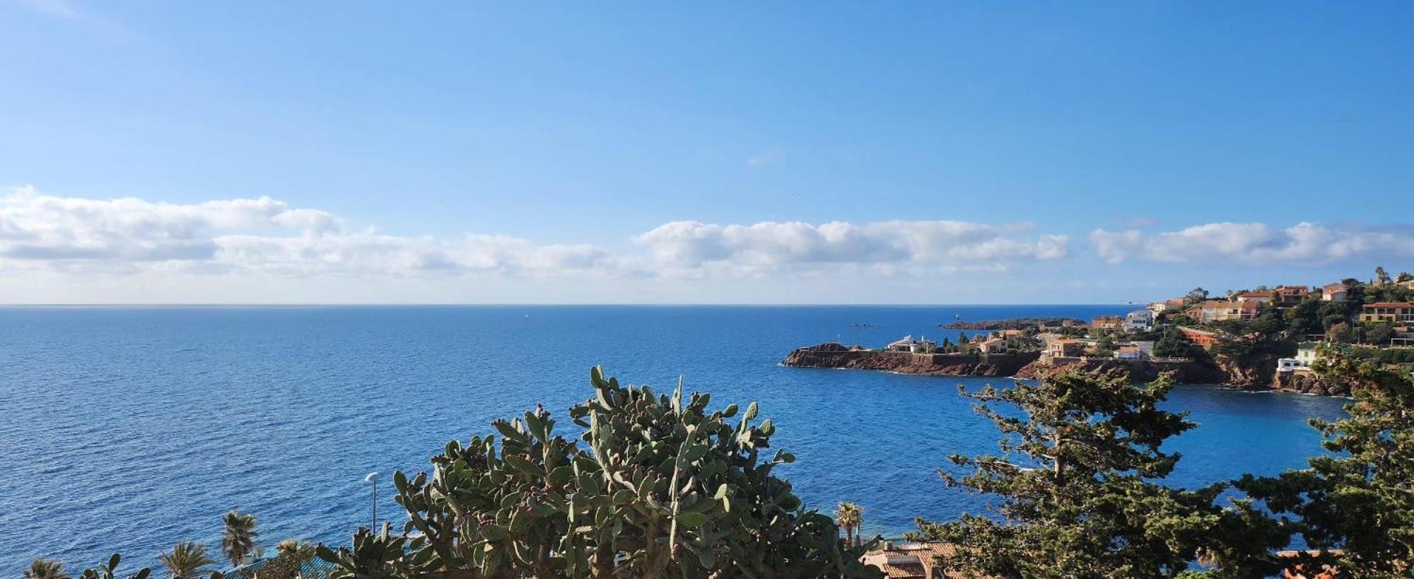 Petit Paradis Vue Mer- Plage Et Calanques A 3 Mn Saint-Raphaël 외부 사진